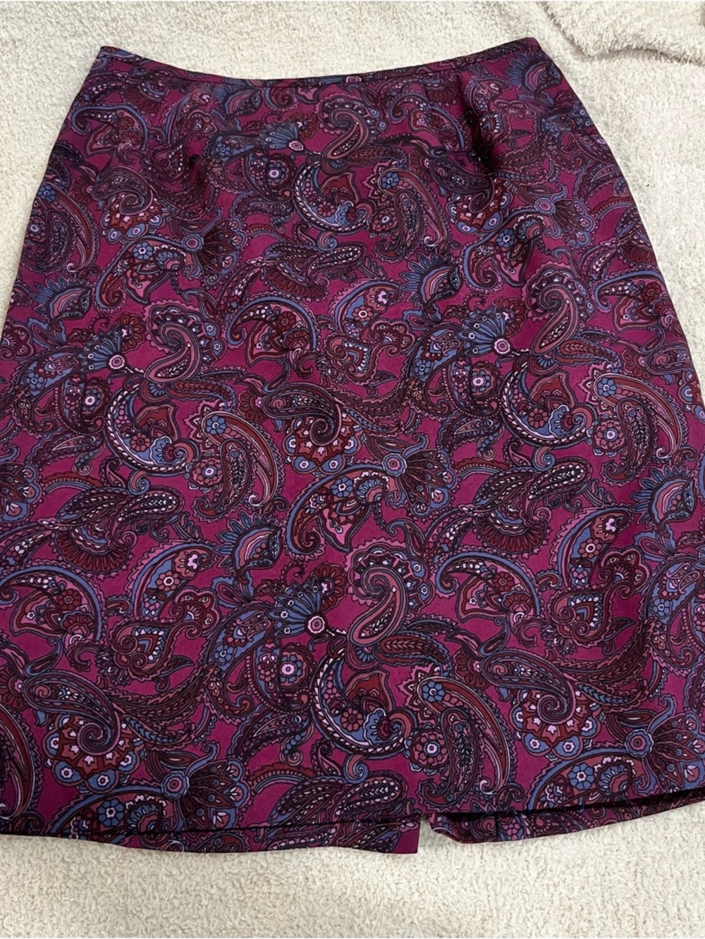Women's 10 Paisley Print Pencil Skirt Le suit petite